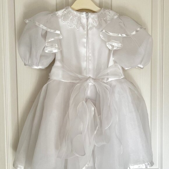 Jai International Flower Girl Dress - White, size 4 - Picture 5 of 7